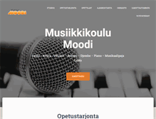Tablet Screenshot of musiikkikoulumoodi.fi